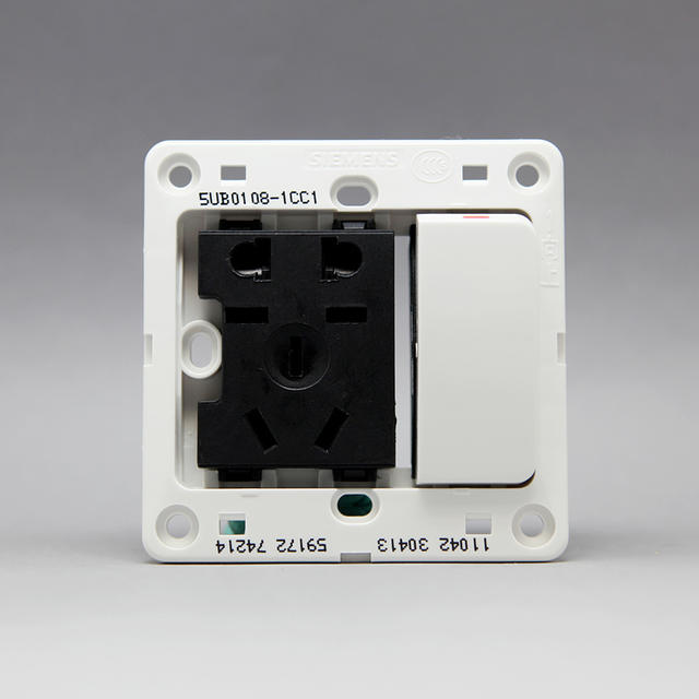 天貓觸屏版-西門子插座 正品專營 遠景雅白色 10A五孔 電源插座帶大翹板開關